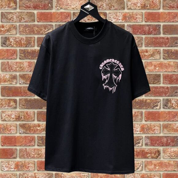 Chrome Hearts Men's Black Short Sleeve